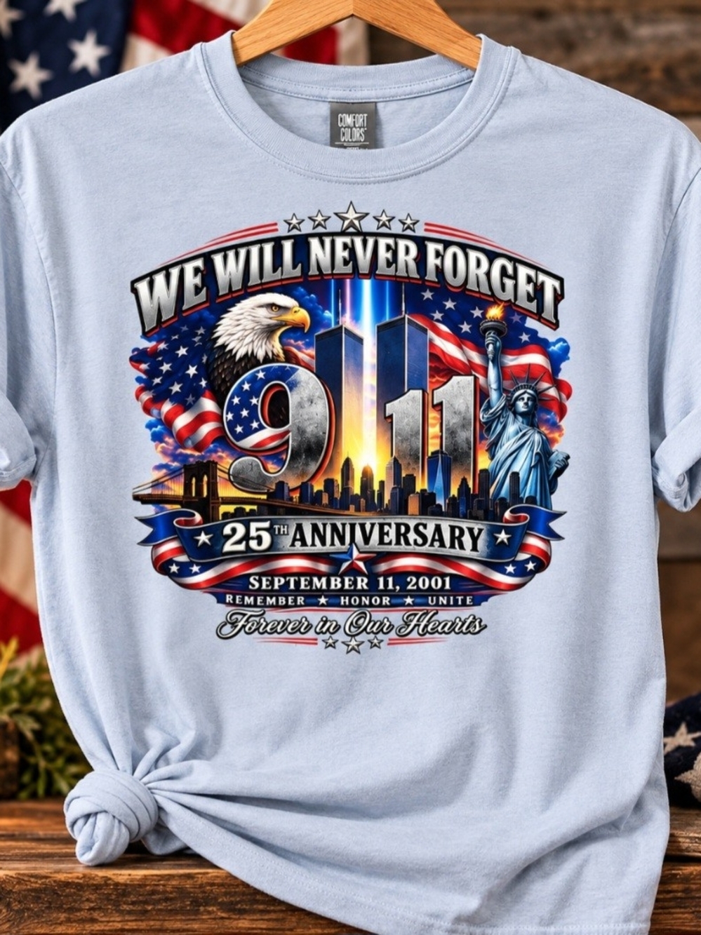 9/11 25th Anniversary Tribute Tee